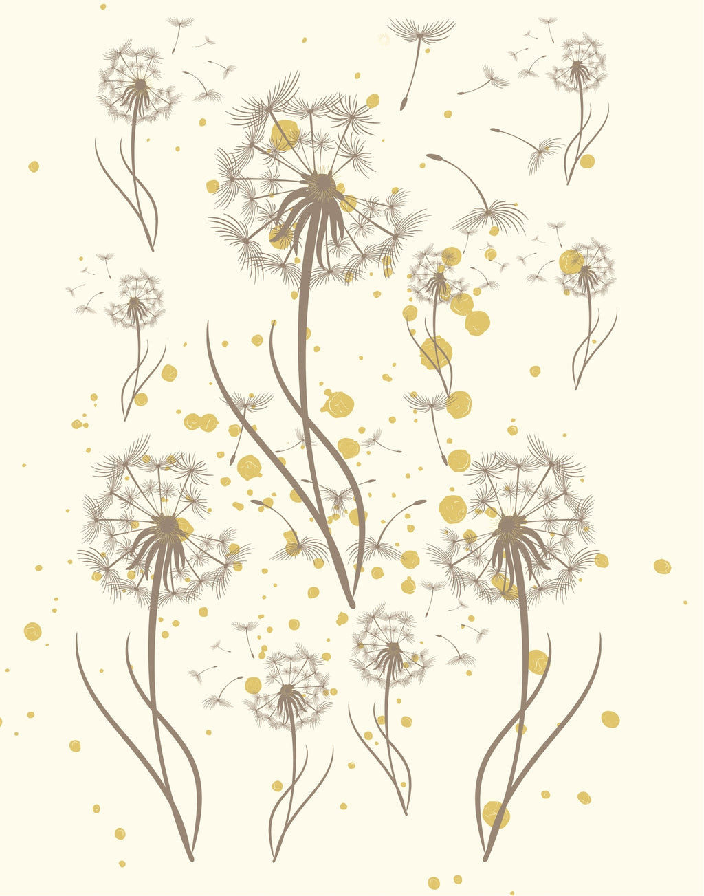 Dandelion Botanical Wildflower Digital Download