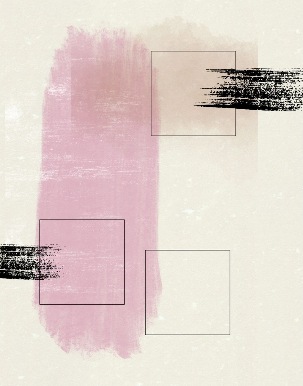 Abstract Pink Geometric Digital Download