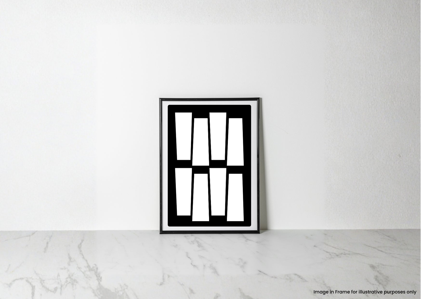 Modern White Geometric Abstract Digital Download